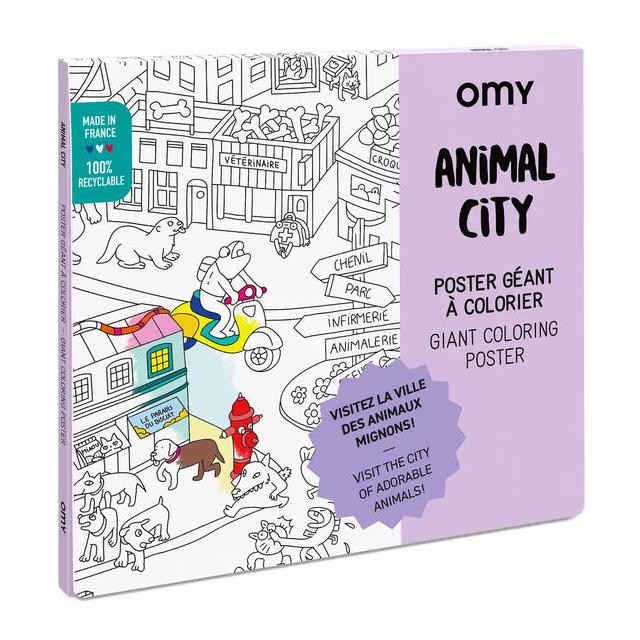 Giant Coloring Poster | Animal City