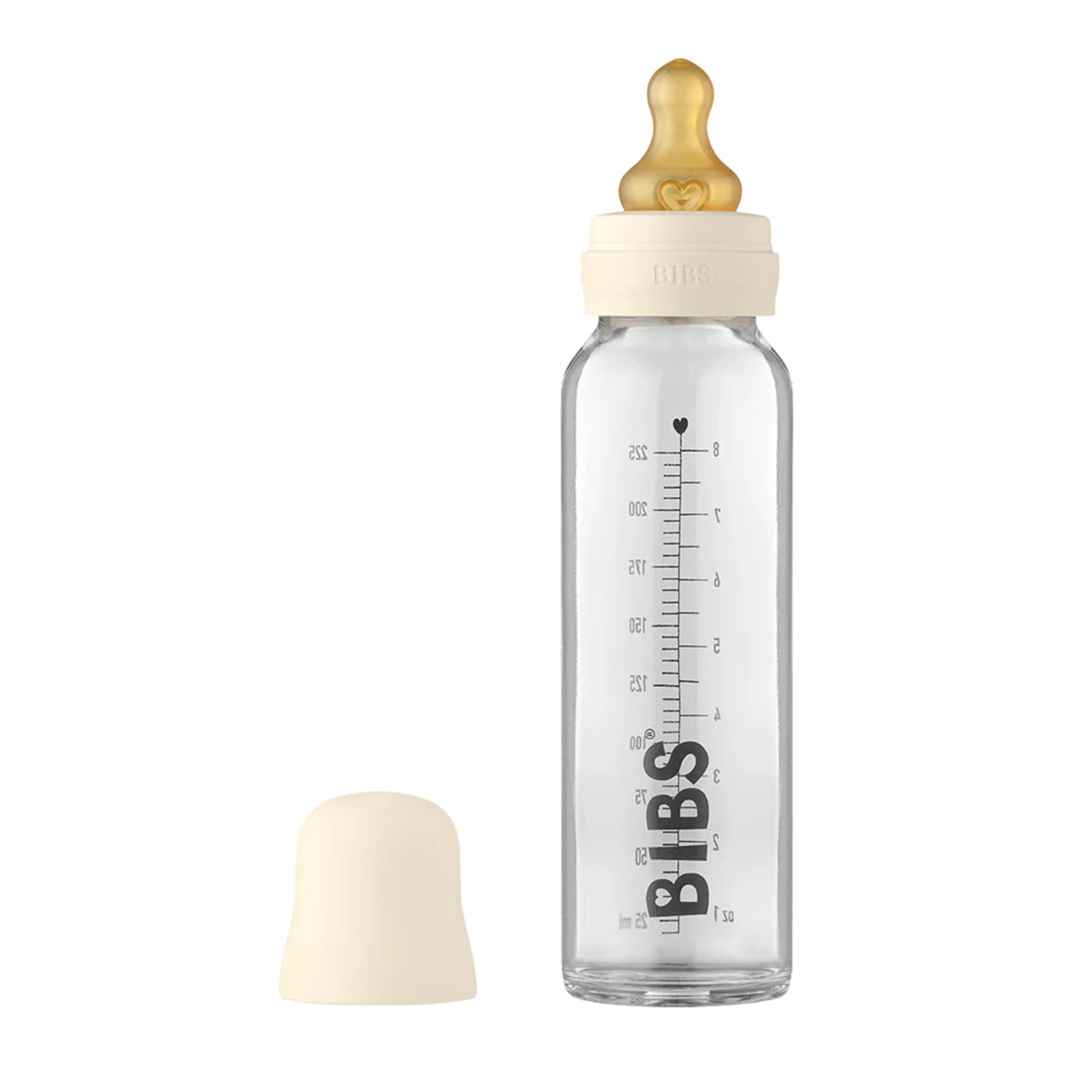 Glass Baby Bottle | Ivory