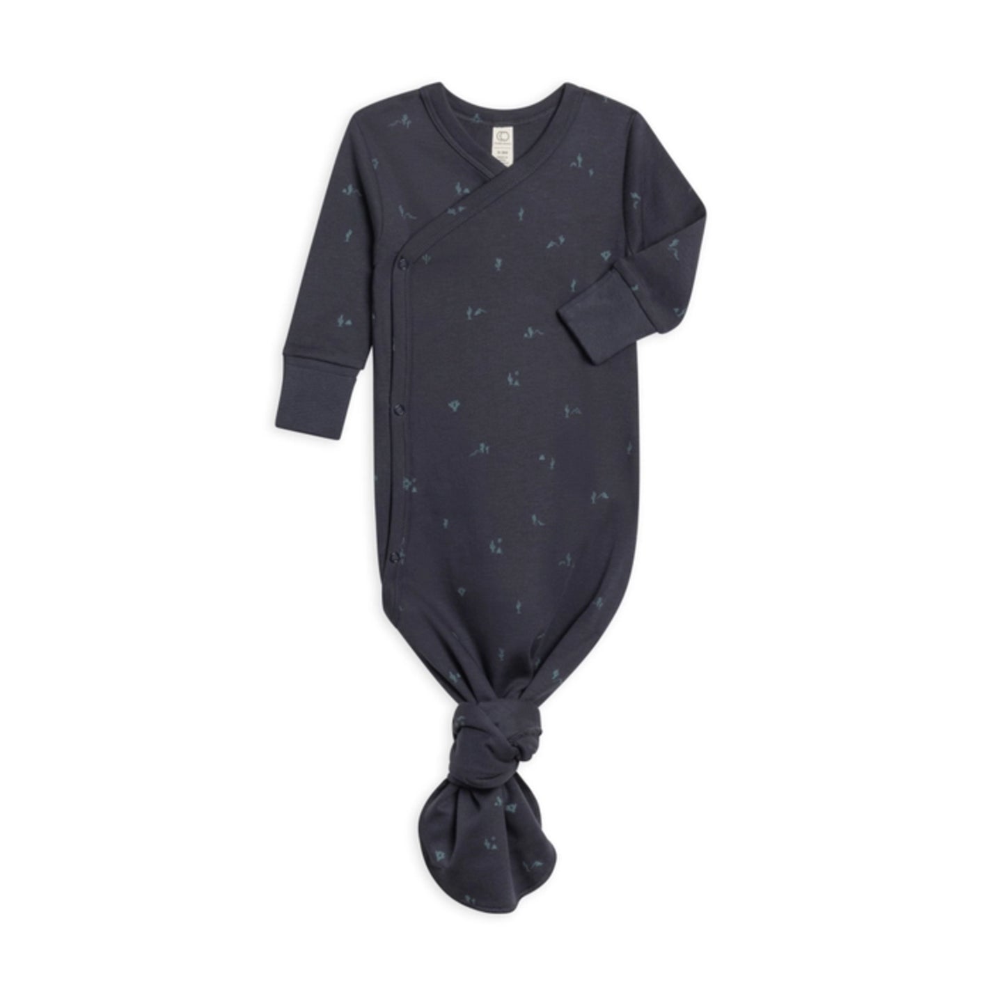 Organic Kimono Gown | Navy Cactus