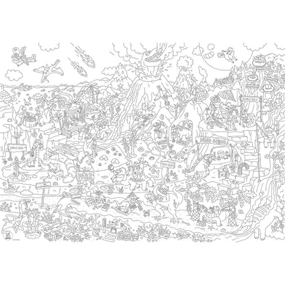 Giant Coloring Poster | Dino