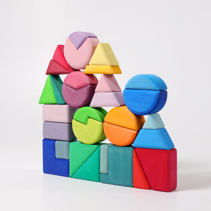 Wooden Shape Blocks | Triangle, Square & Circle