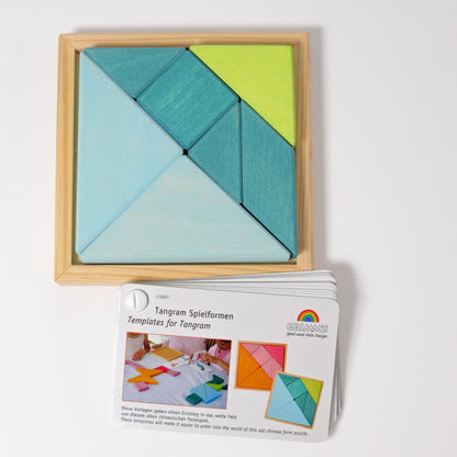 Wooden Tangram | Turquoise