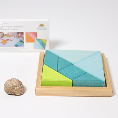 Wooden Tangram | Turquoise