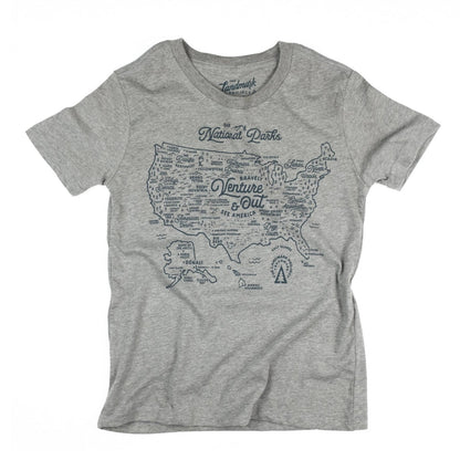 National Parks Map T-shirt