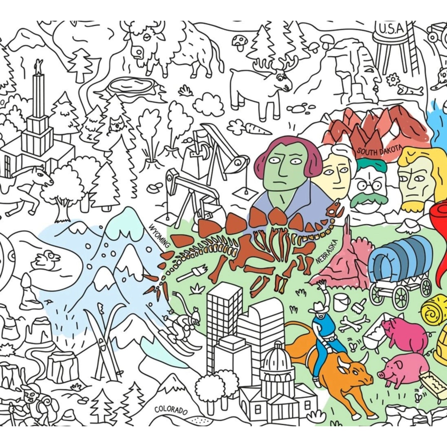 Giant Coloring Poster | USA