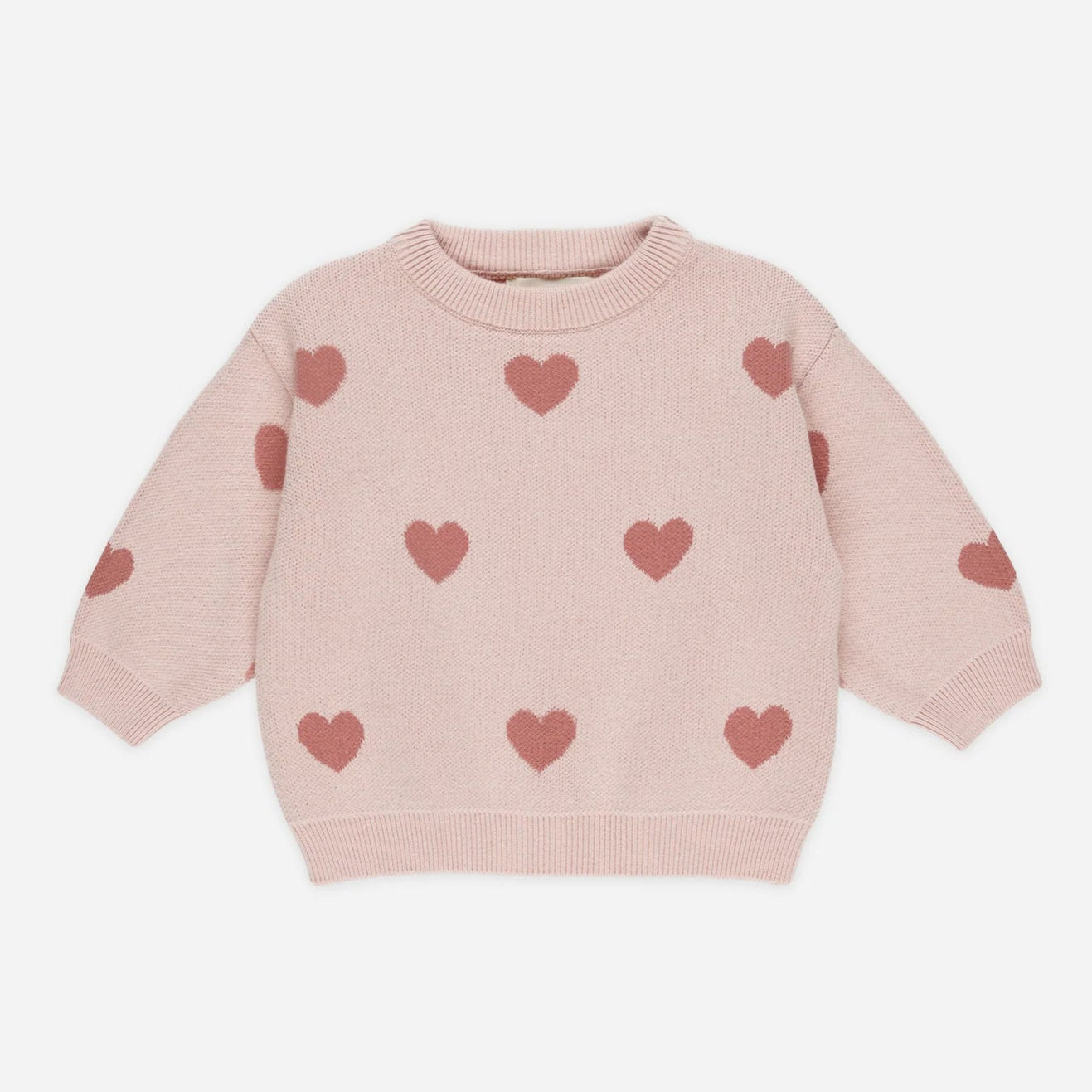 Heart Knit Sweater | Bubblegum