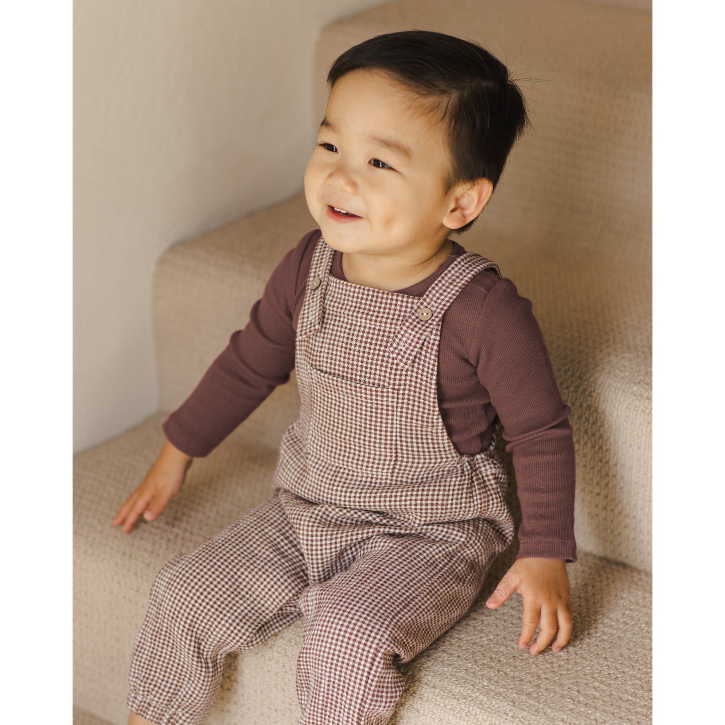 Baby Overall | Plum Gingham