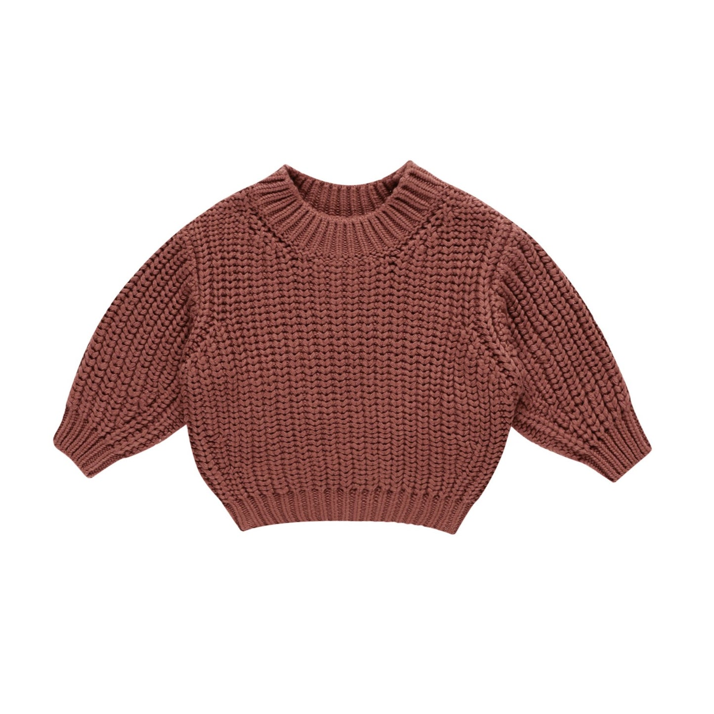 Chunky Knit Sweater | Cranberry