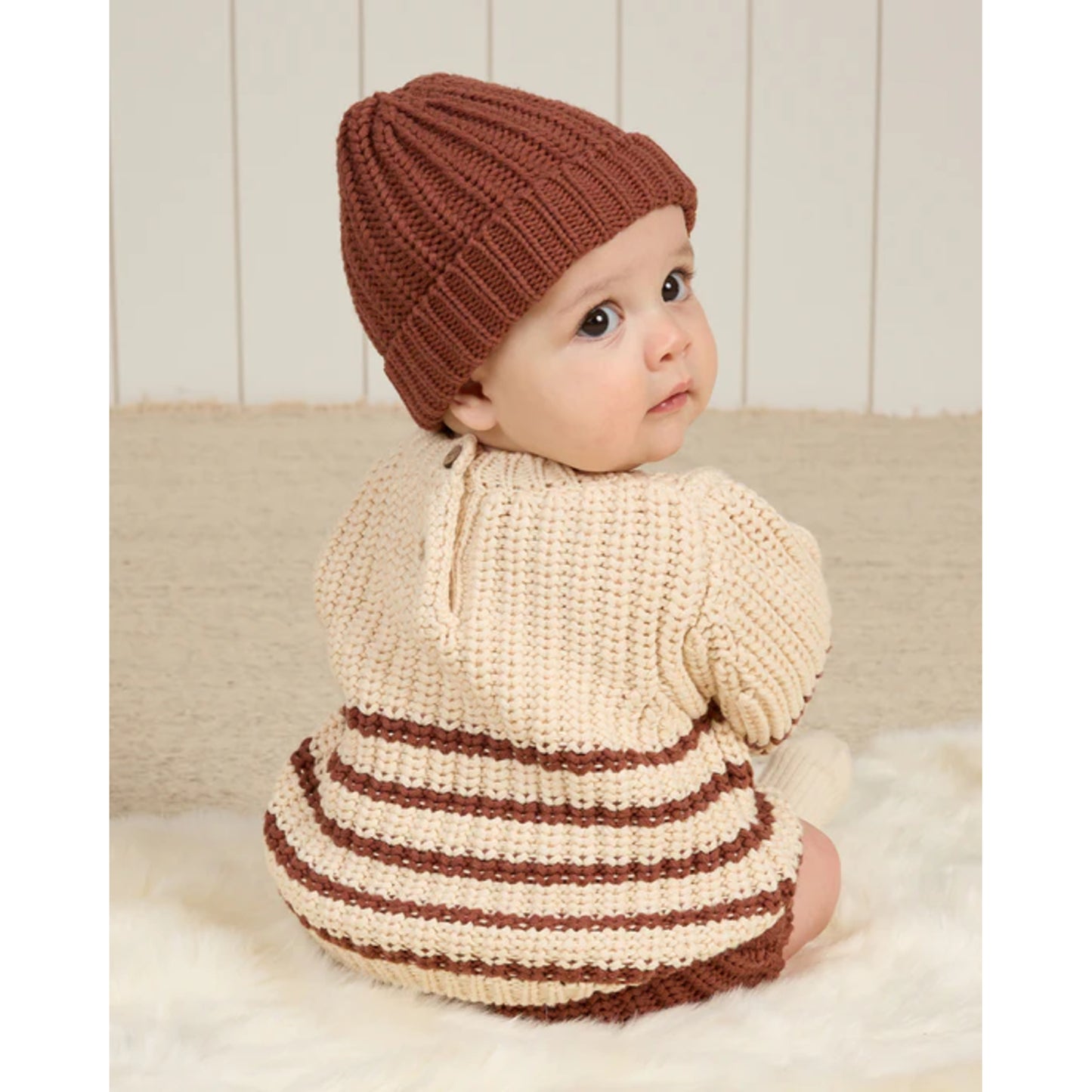 Chunky Knit Beanie | Cranberry