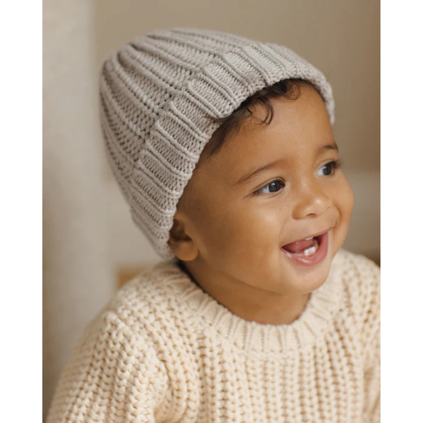 Chunky Knit Beanie | Fog