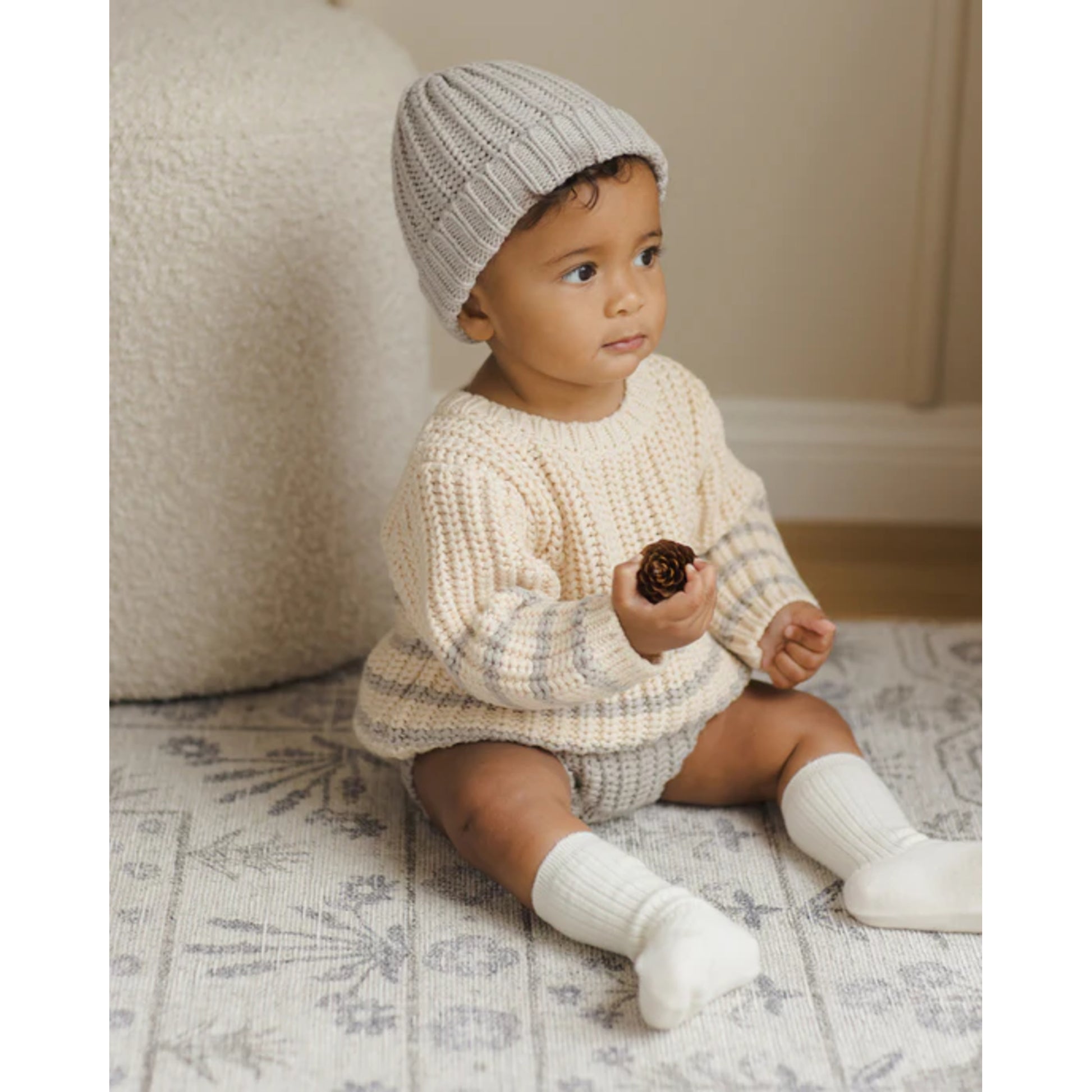 Chunky Knit Beanie | Fog