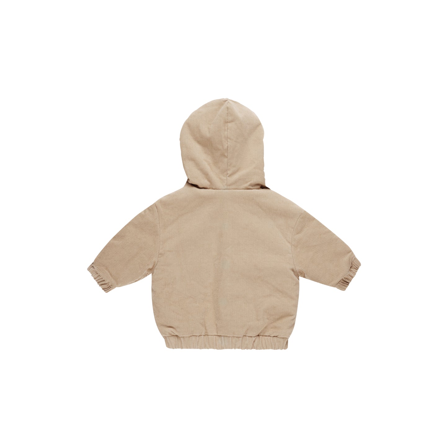 Corduroy Hooded Jacket | Latte