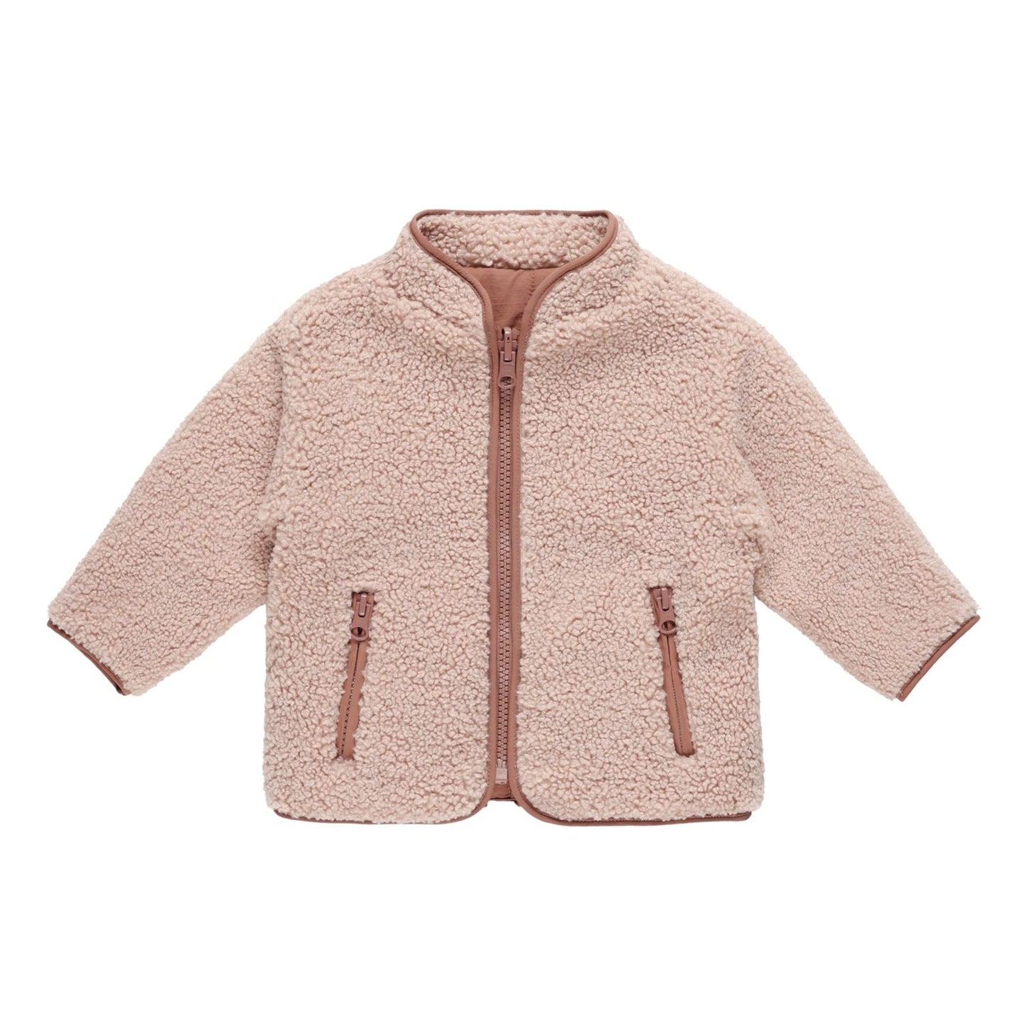 Shearling Zip Jacket | Blush