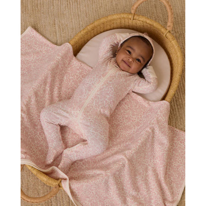 Zip Long Sleeve Sleeper Footie | Pink Blossom