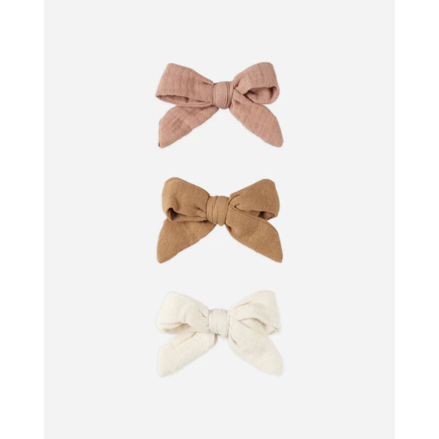 Bow Clips | Rose, Natural & Golden