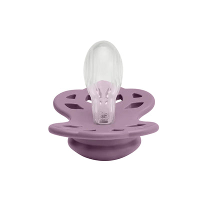 Infinity Silicone Pacifier 2-Pack | Fossil Grey/Mauve