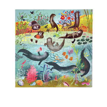 Otters at Play | 64 Piece Puzzle