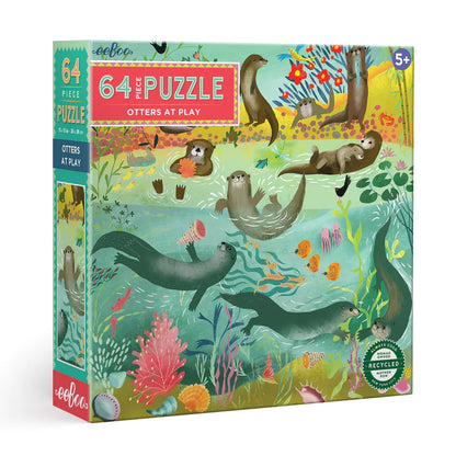 Otters at Play | 64 Piece Puzzle